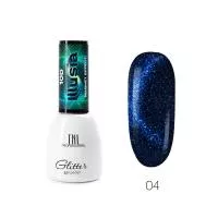 Гель-лак Illusia 10D, кошачий глаз №04 - синий ультрамариновый, TNL Professional, 7 мл