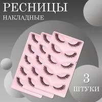Ресницы накладные черные qlf02 3 шт