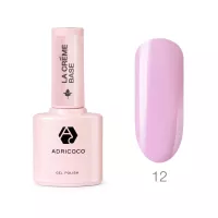 Камуфлирующая база La creme base №12 - легкий лиловый с шиммером, ADRICOCO, 10 мл
