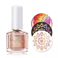 Born Pretty, Лак для стемпинга Gold Holographic Series 44183-01 MY-01, 6 мл