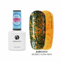 Гель-лак Bubble gum с цветной неоновой слюдой №04 сочная папайя, ADRICOCO, 8 мл