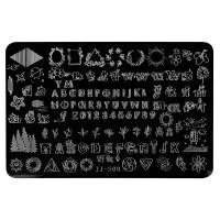 Трафарет для стемпинга металлический, 9,5x14,5см IRISK NEW (048 JJ-S09)