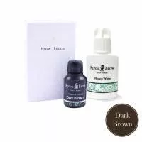 Royal Brow (Роял Бров) Хна для бровей+мин.раствор, dark brown, 15+15мл