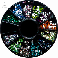 АФН, Стразы стекло Mix Color SS4 в карусели, 480 шт